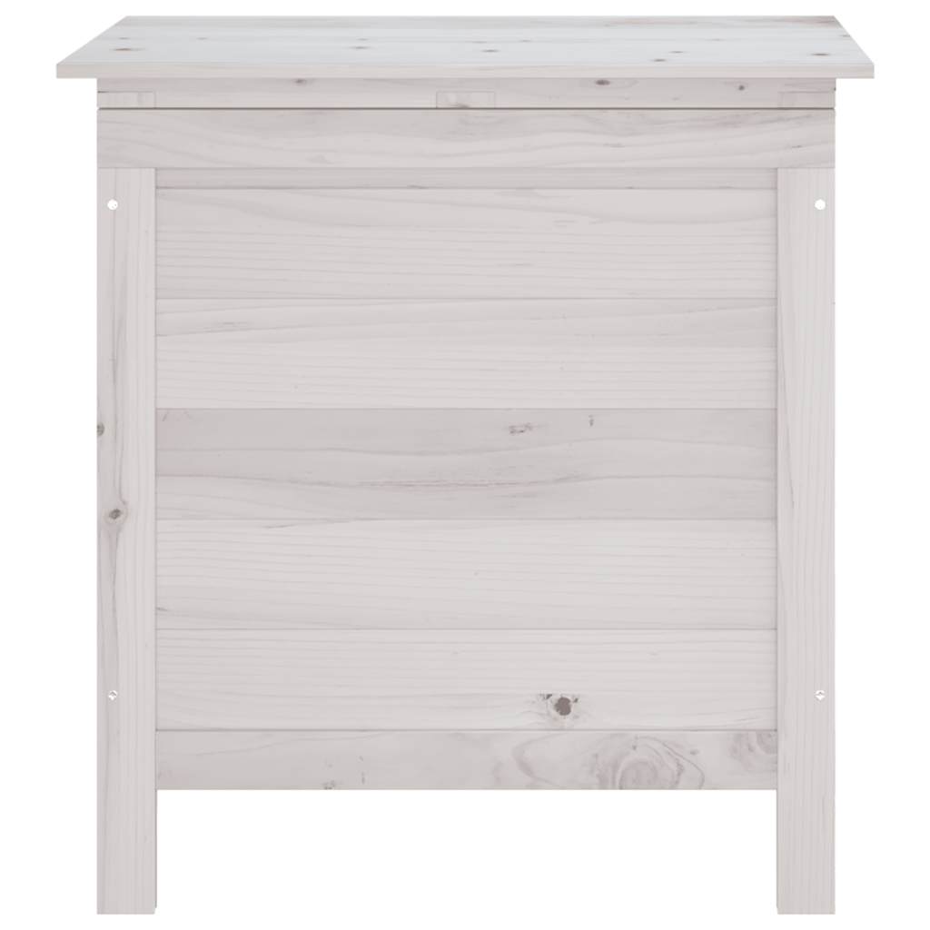 Tuinbox 50x49x56,5 cm massief vurenhout wit