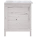 Tuinbox 50x49x56,5 cm massief vurenhout wit