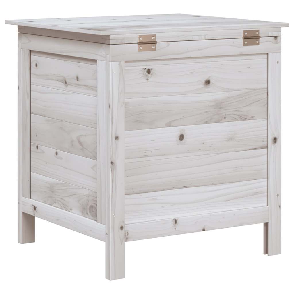 Tuinbox 50x49x56,5 cm massief vurenhout wit
