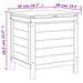 Tuinbox 50x49x56,5 cm massief vurenhout wit