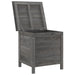 Tuinbox 50x49x56,5 cm massief vurenhout antracietkleurig