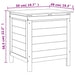 Tuinbox 50x49x56,5 cm massief vurenhout bruin