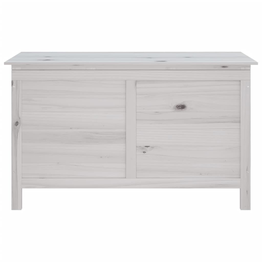Tuinbox 99x49,5x58,5 cm massief vurenhout wit