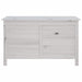 Tuinbox 99x49,5x58,5 cm massief vurenhout wit
