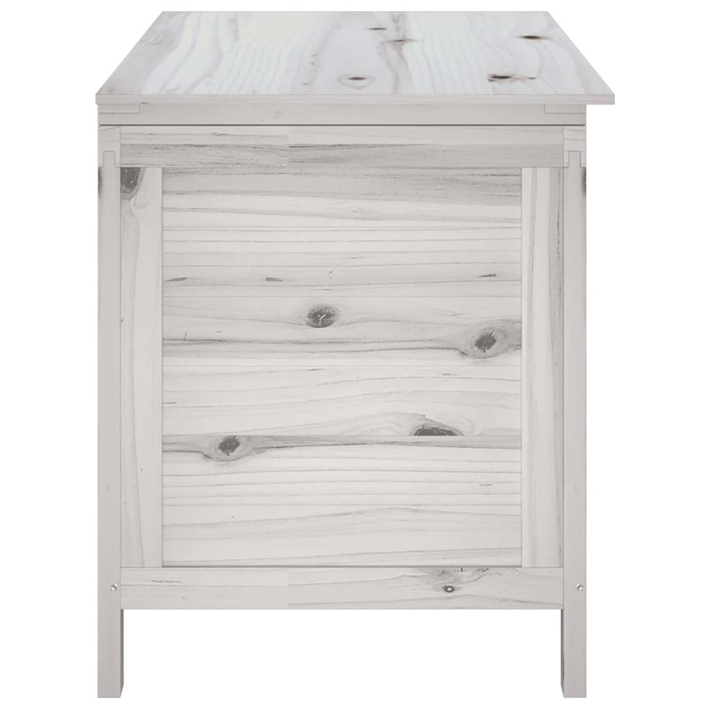 Tuinbox 99x49,5x58,5 cm massief vurenhout wit