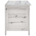 Tuinbox 99x49,5x58,5 cm massief vurenhout wit