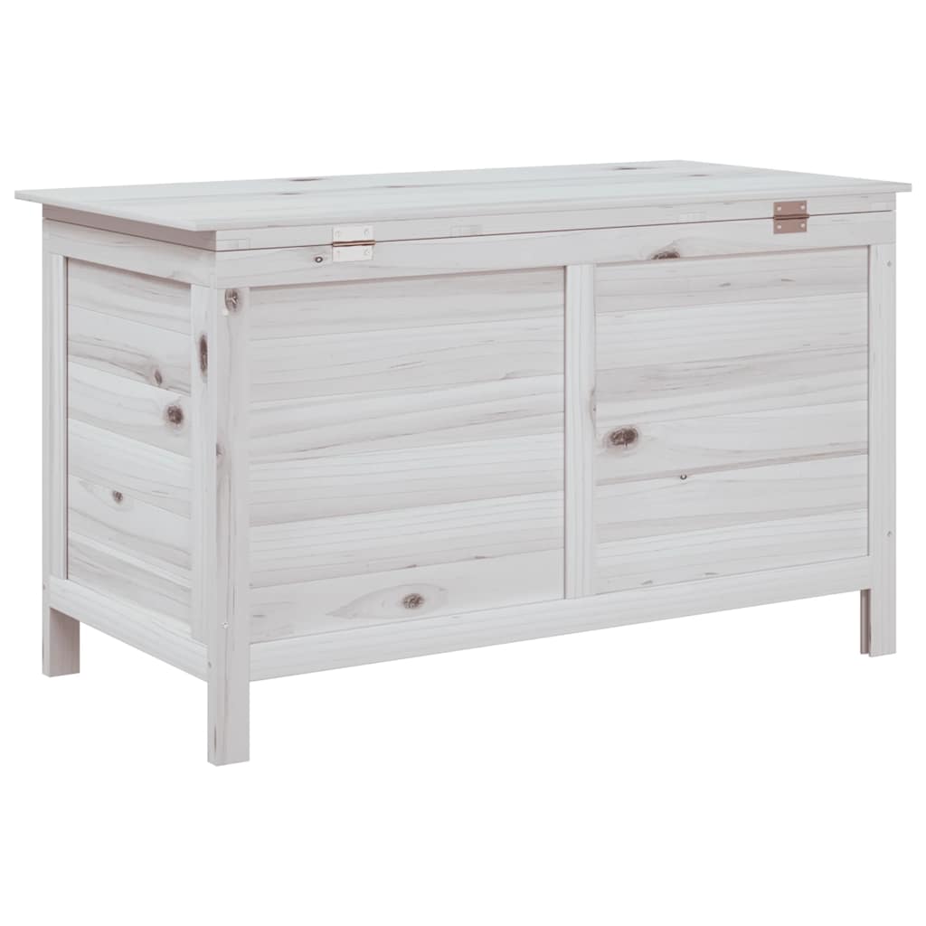 Tuinbox 99x49,5x58,5 cm massief vurenhout wit