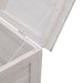 Tuinbox 99x49,5x58,5 cm massief vurenhout wit