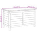 Tuinbox 99x49,5x58,5 cm massief vurenhout wit