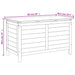 Tuinbox 99x49,5x58,5 cm massief vurenhout antracietkleurig