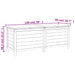 Tuinbox 150x50x56,5 cm massief vurenhout