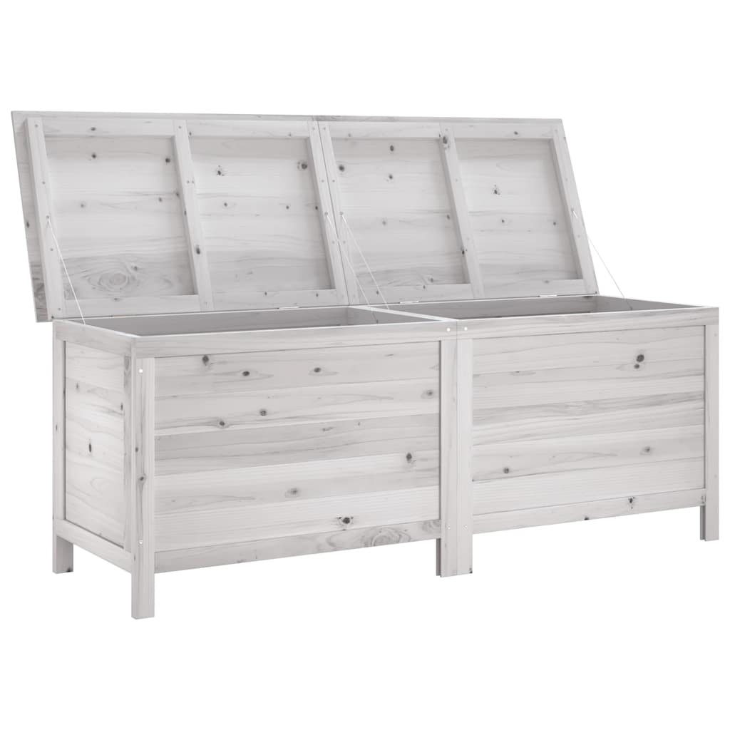 Tuinbox 150x50x56,5 cm massief vurenhout wit