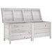 Tuinbox 150x50x56,5 cm massief vurenhout wit
