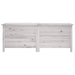 Tuinbox 150x50x56,5 cm massief vurenhout wit