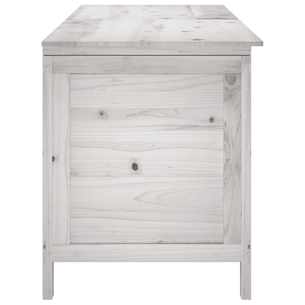 Tuinbox 150x50x56,5 cm massief vurenhout wit