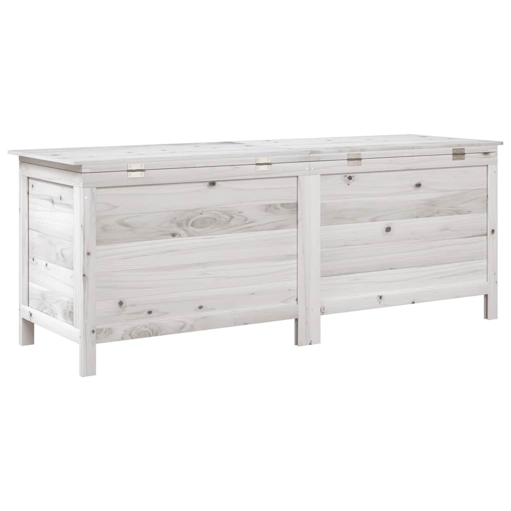 Tuinbox 150x50x56,5 cm massief vurenhout wit