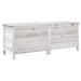 Tuinbox 150x50x56,5 cm massief vurenhout wit