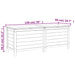 Tuinbox 150x50x56,5 cm massief vurenhout antracietkleurig