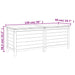 Tuinbox 150x50x56,5 cm massief vurenhout bruin