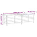 Tuinbox 198,5x50x56,5 cm massief vurenhout bruin