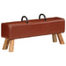 Gymbok 110 cm echt leer bruin