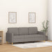 Driezitsbank 180 cm stof taupe