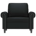 Fauteuil 60 cm kunstleer zwart