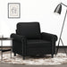 Fauteuil 60 cm kunstleer zwart
