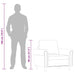 Fauteuil 60 cm kunstleer grijs
