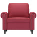 Fauteuil 60 cm kunstleer wijnrood