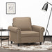Fauteuil 60 cm kunstleer cappuccinokleurig