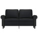 Tweezitsbank 120 cm kunstleer zwart