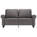 Tweezitsbank 120 cm kunstleer grijs