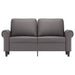 Tweezitsbank 120 cm kunstleer grijs