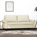 Tweezitsbank 140 cm kunstleer crèmekleurig