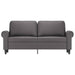 Tweezitsbank 140 cm kunstleer grijs