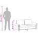 Tweezitsbank 140 cm kunstleer wijnrood