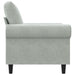 Fauteuil 60 cm fluweel lichtgrijs