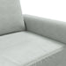 Fauteuil 60 cm fluweel lichtgrijs