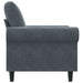 Fauteuil 60 cm fluweel donkergrijs