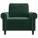 Fauteuil 60 cm fluweel donkergroen
