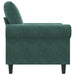 Fauteuil 60 cm fluweel donkergroen