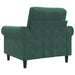 Fauteuil 60 cm fluweel donkergroen