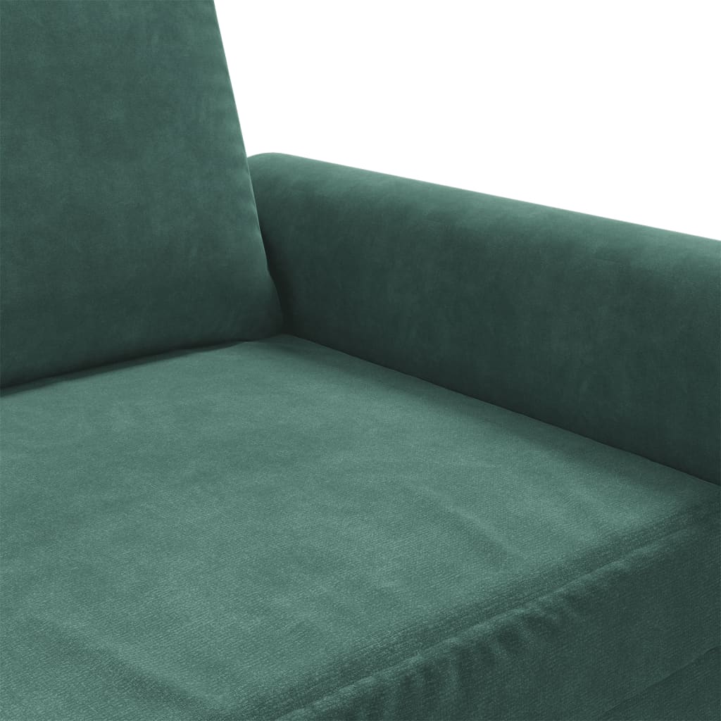 Fauteuil 60 cm fluweel donkergroen