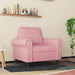 Fauteuil 60 cm fluweel roze
