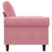 Fauteuil 60 cm fluweel roze