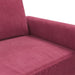 Fauteuil 60 cm fluweel wijnrood