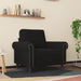 Fauteuil 60 cm fluweel zwart
