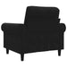Fauteuil 60 cm fluweel zwart