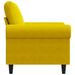 Fauteuil 60 cm fluweel geel